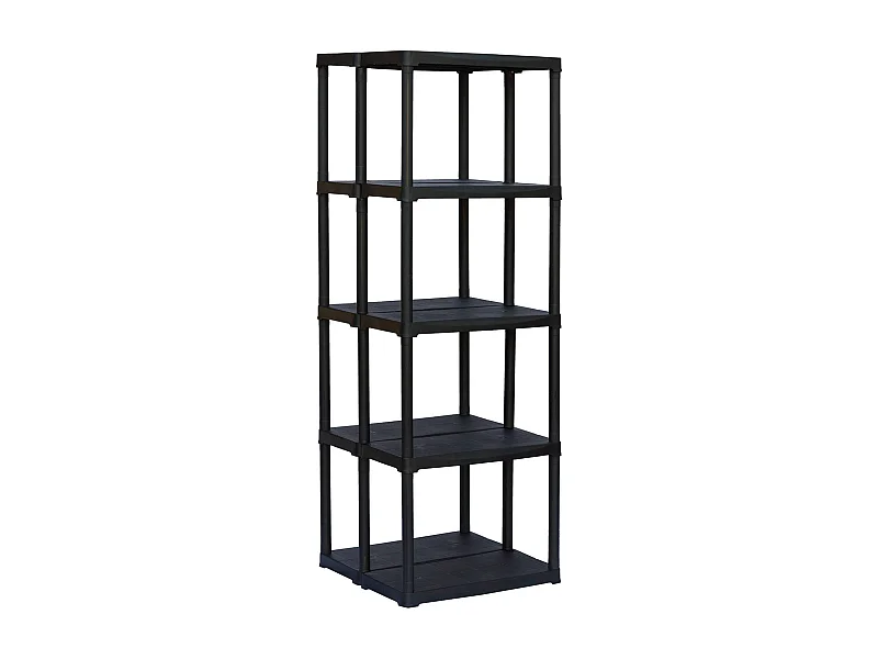 Dammendol buitenkast, buitenplank, multifunctionele balkonkast, buitenkast, 100% Made in Italy, Antraciet, 60x59h176 cm