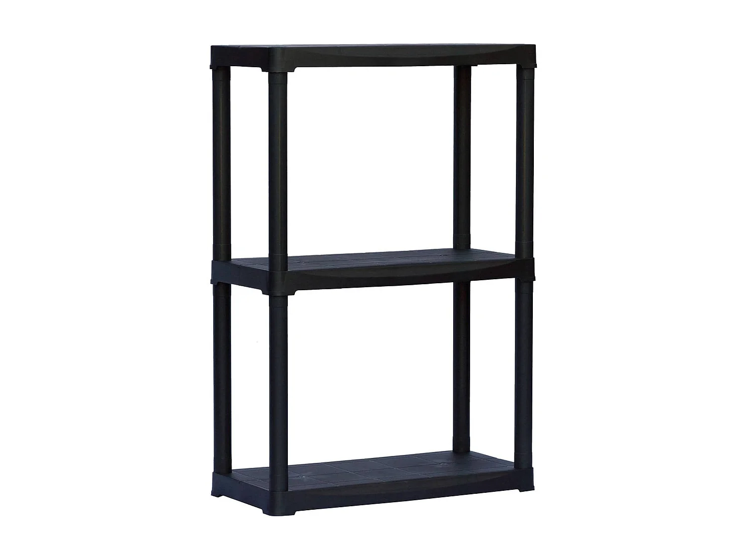 Armoire d'extérieur Anversa, Etagère d'extérieur, Armoire de balcon polyvalente avec 1 étagère, 100% Made in Italy, 60x30h90 cm, Anthracite