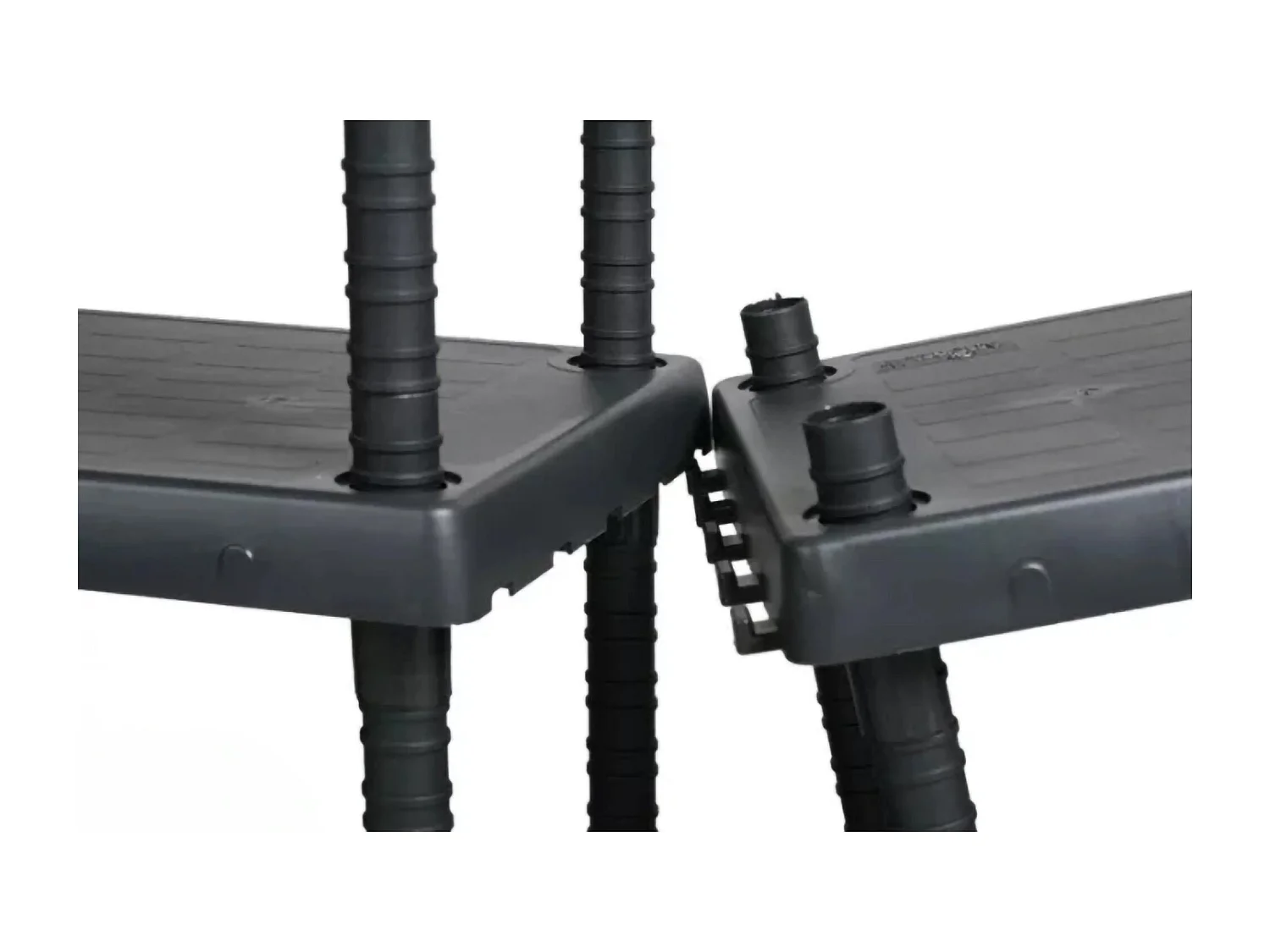 Dastrolog buitenkast, buitenplank, multifunctionele kast met 3 planken, 100% Made in Italy, Antraciet, 72x35h165 cm