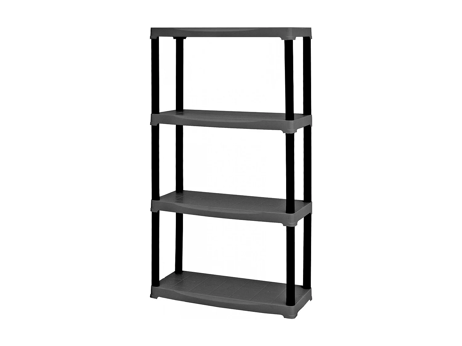 Armoire d'extérieur Ostenda, Étagère extérieure, Armoire de balcon polyvalente, Armoire d'extérieur, 100% Made in Italy, Anthracite, 70x30h133 cm