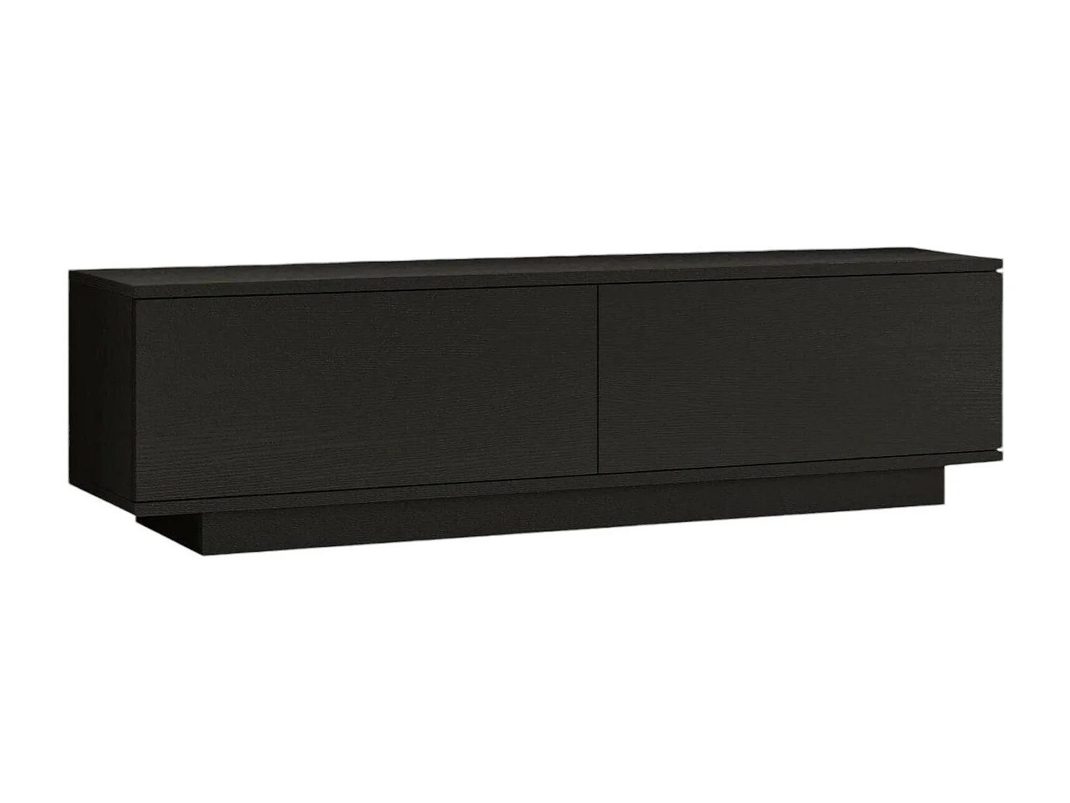 Fernsehschrank Dpoloni, Ständer für Wohnzimmerfernseher, Niedriges Wohnzimmer-Sideboard, TV-Ständerbasis, 140x36h38 cm, Schwarz