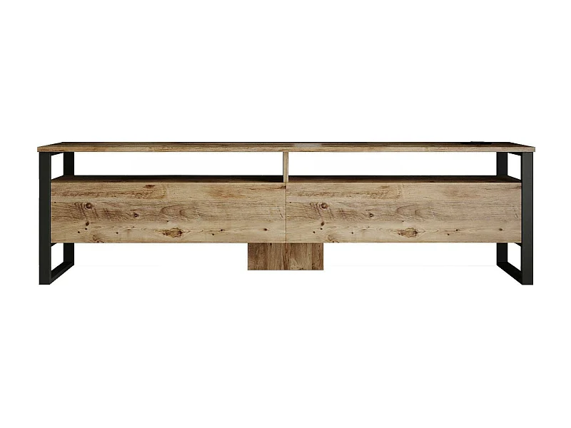 Mueble de televisión Dpirozz, Aparador de salón, Mueble bajo para TV, Base de pared equipada, 180x36h56 cm, Roble