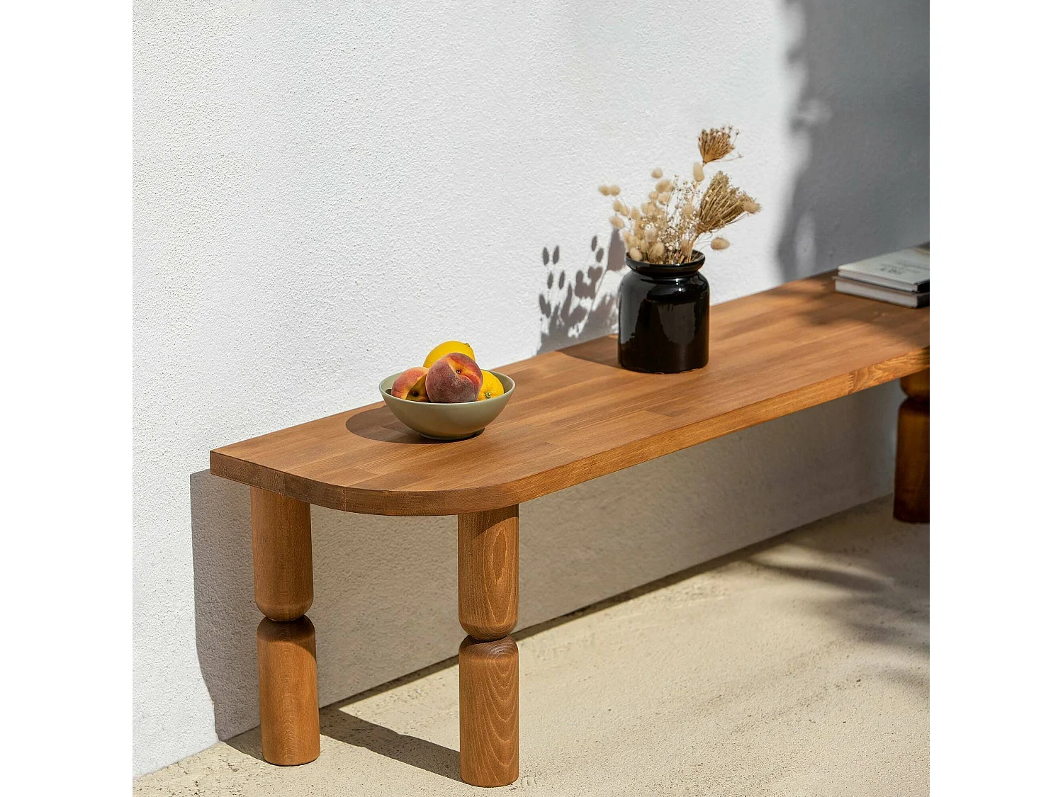 Dgrimald tv-meubel, woonkamermeubel, lage tv-meubel, wandstandaard, 140x35h40 cm, Eik