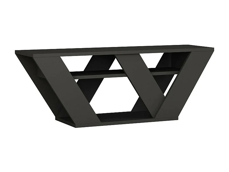 Meuble TV Pegasus, Buffet de salon, Armoire basse pour TV, Base murale de rangement, 110x30h40 cm, Anthracite