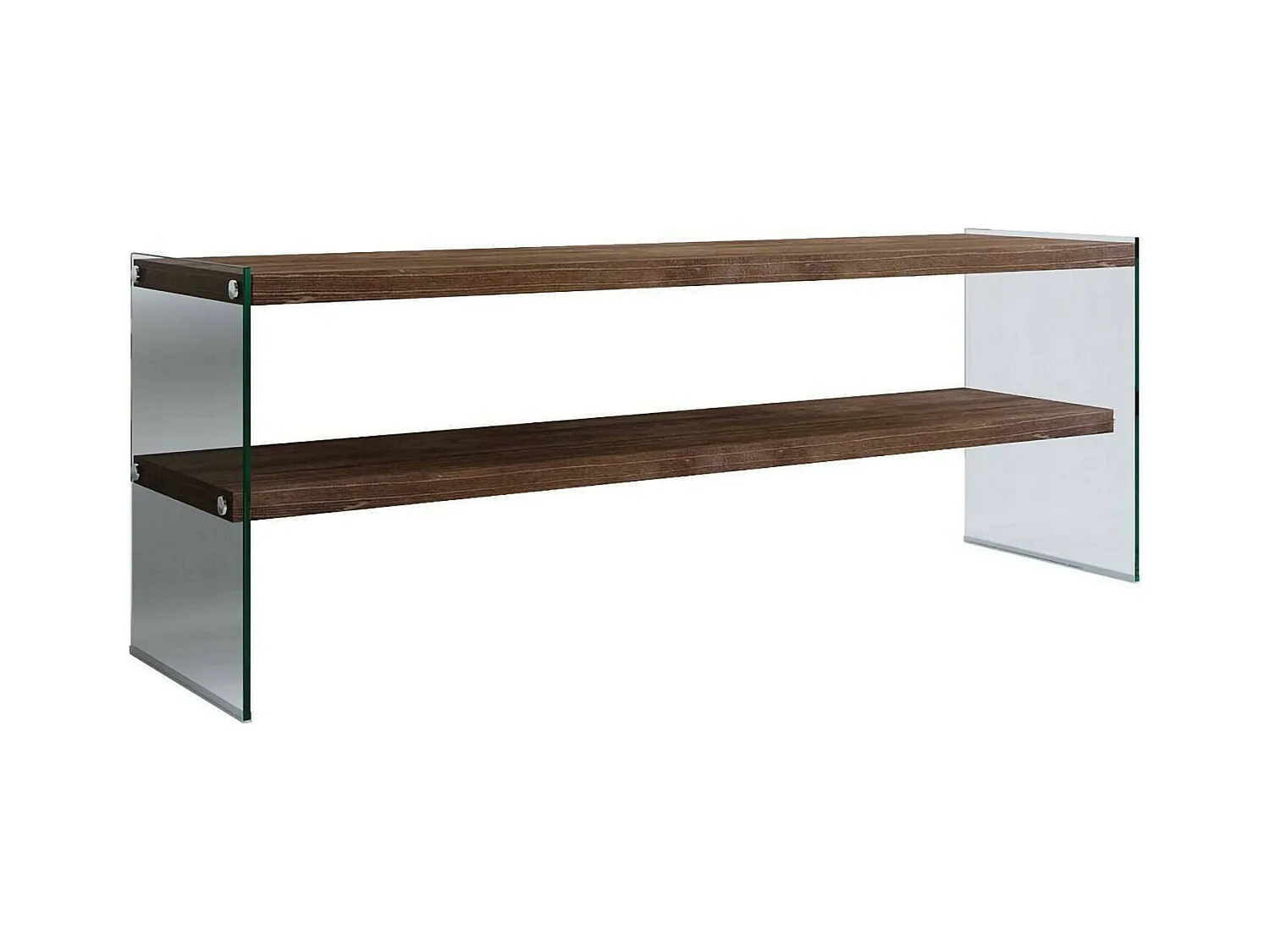 Fernsehschrank Dpianc, Ständer für Wohnzimmerfernseher, Niedriges Wohnzimmer-Sideboard, TV-Ständerbasis, 120x35h45 cm, Dunkler Nussbaum