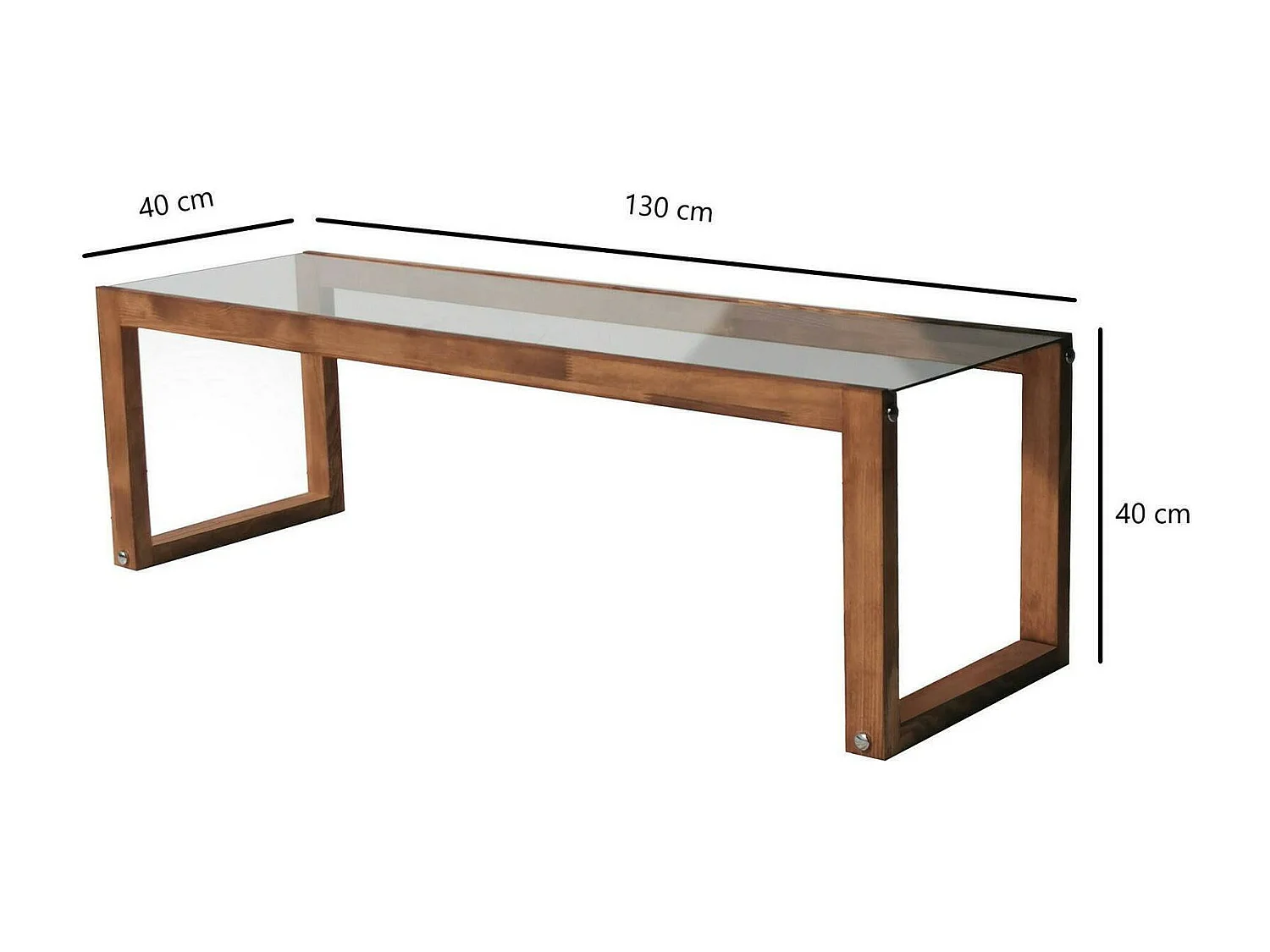 Dfrattes tv-meubel, woonkamermeubel, lage tv-meubel, wandstandaard, 130x40h40 cm, Eiken