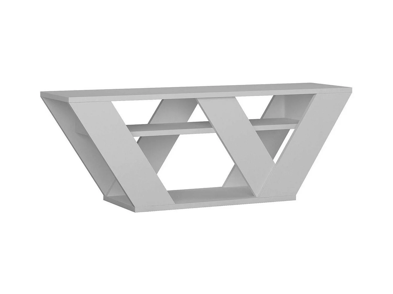 Armário de suporte de TV Dpellegr, Aparador de sala de estar, Armário de TV baixo, Base de parede equipada, 110x30h40 cm, Branco