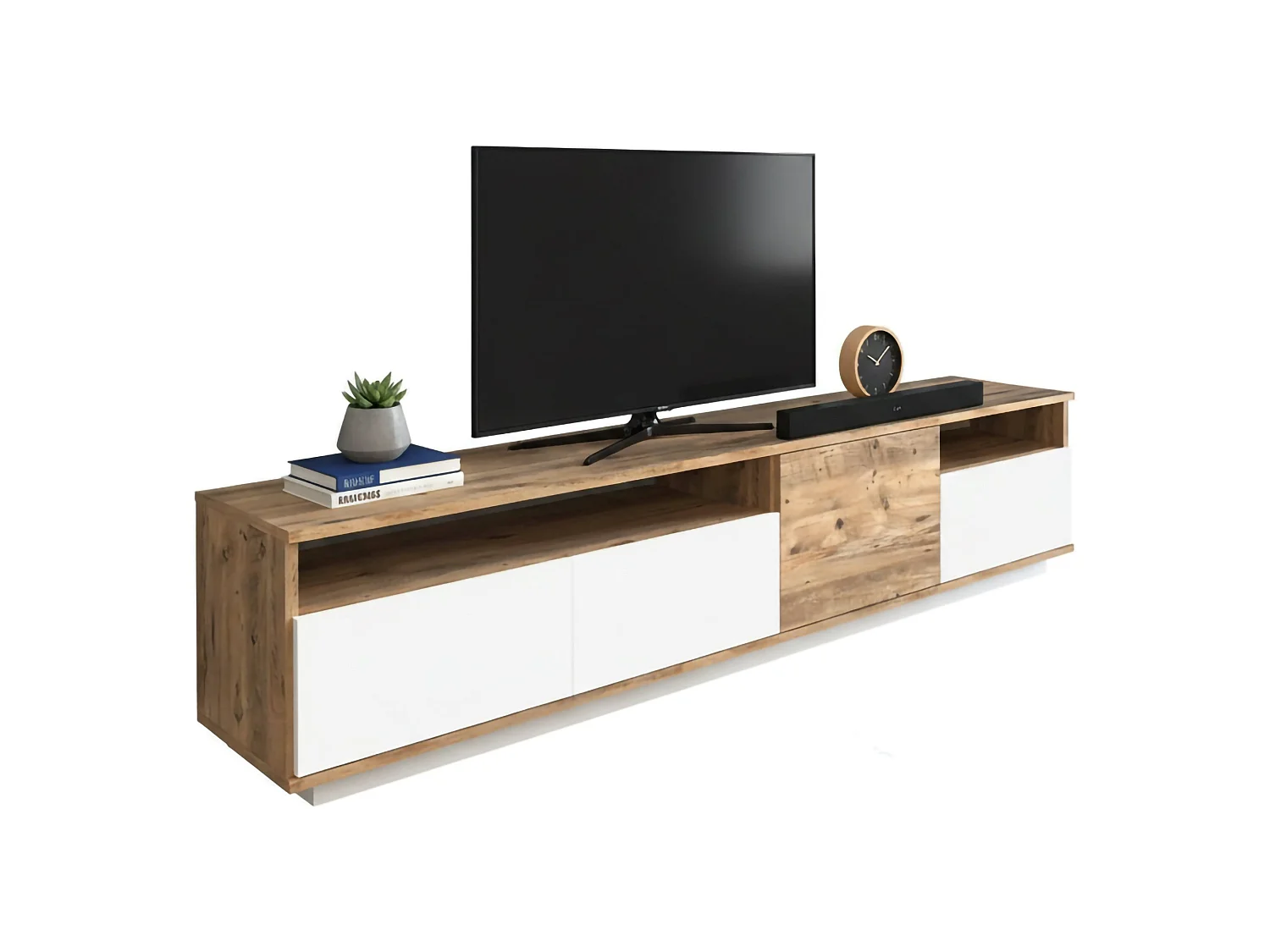 Mobile Porta tv Axi, 2 Ripiani, 44.5x180x44.6h cm Marrone Quercia