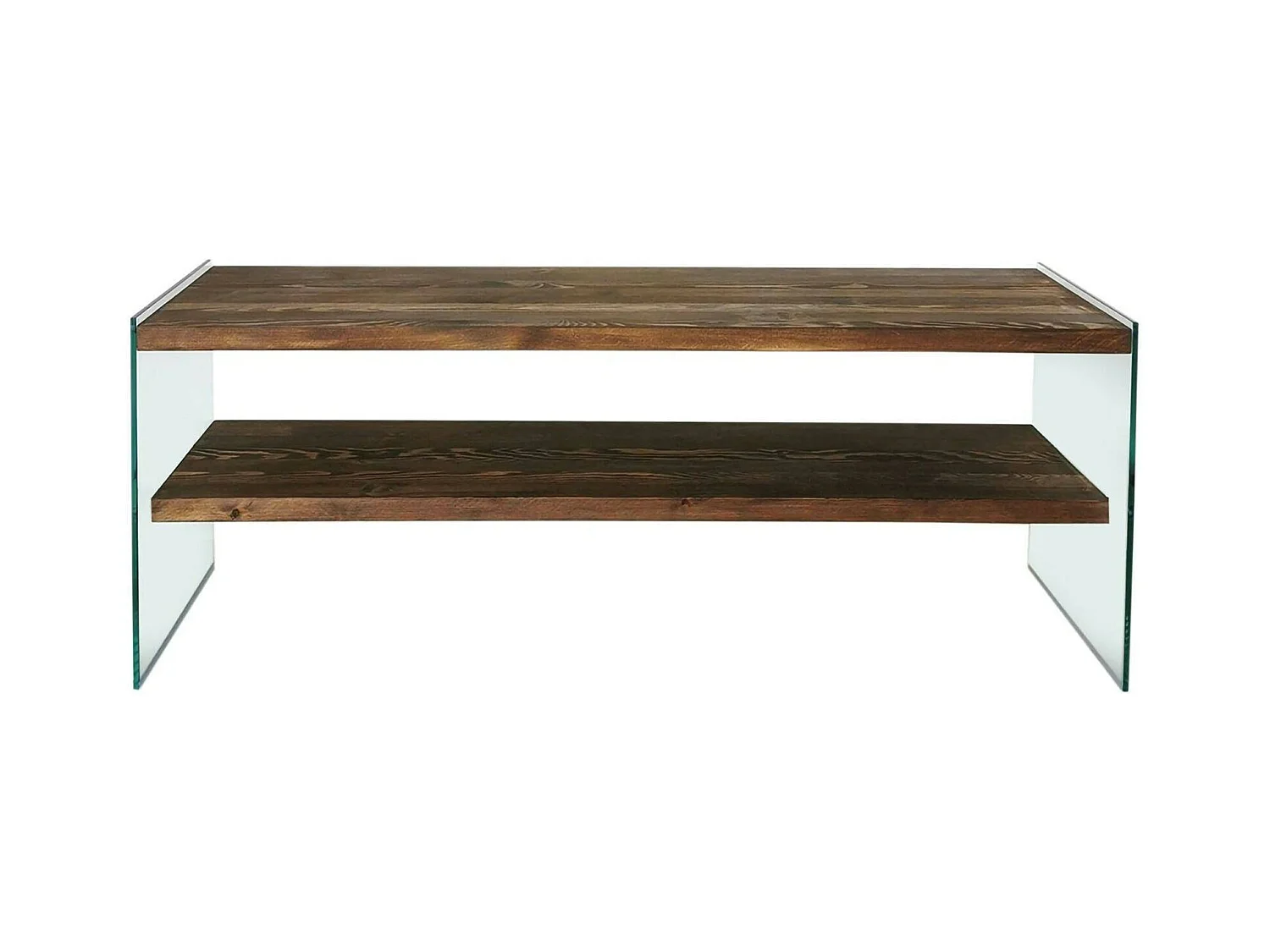 Meuble TV Sargas, Buffet de salon, Armoire basse pour TV, Base murale de rangement, 120x35h45 cm, Noyer