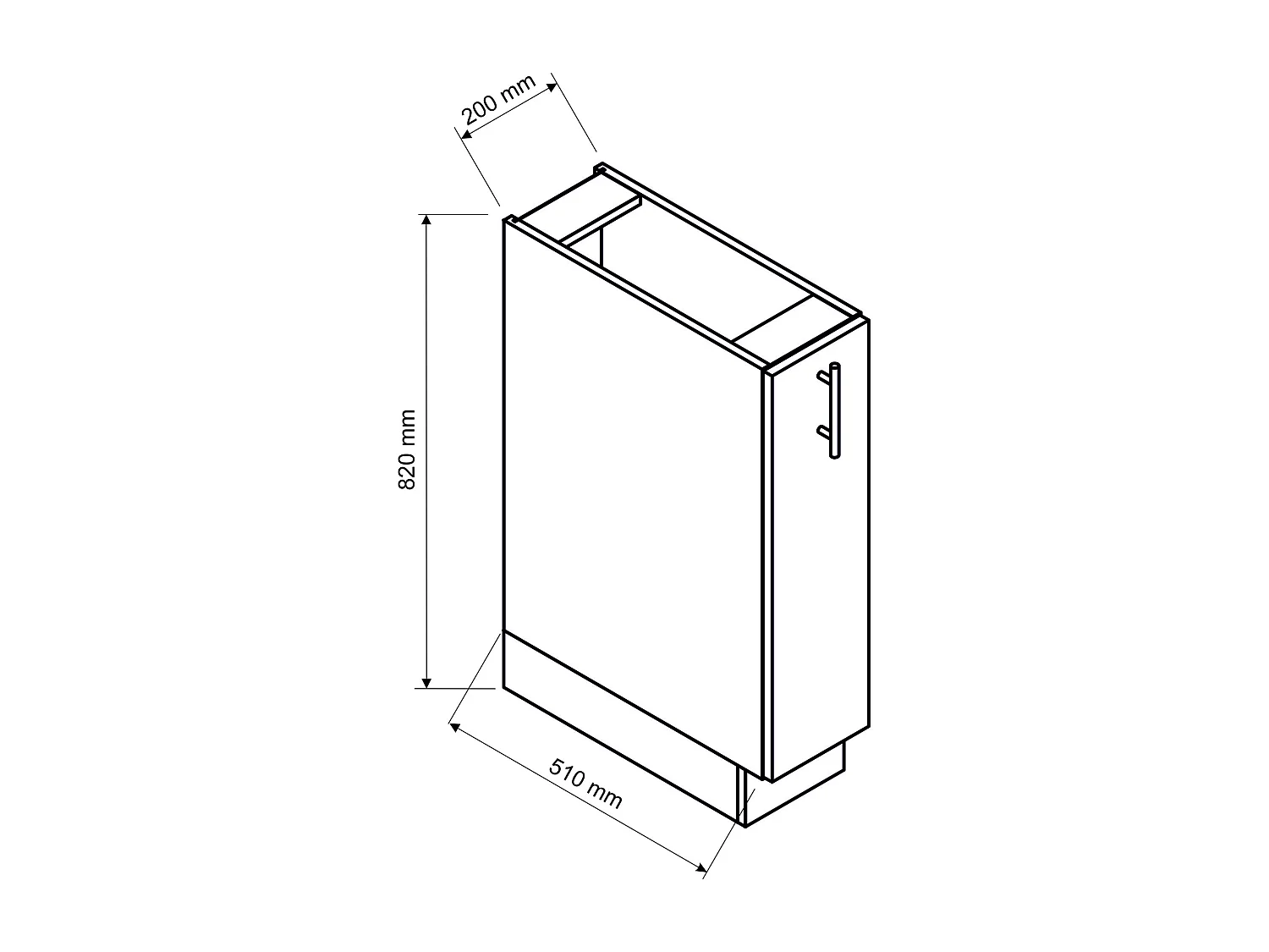 Cuisine complète d'angle ANIA 9 éléments couleur Graphite - Longueur 200/260 cm