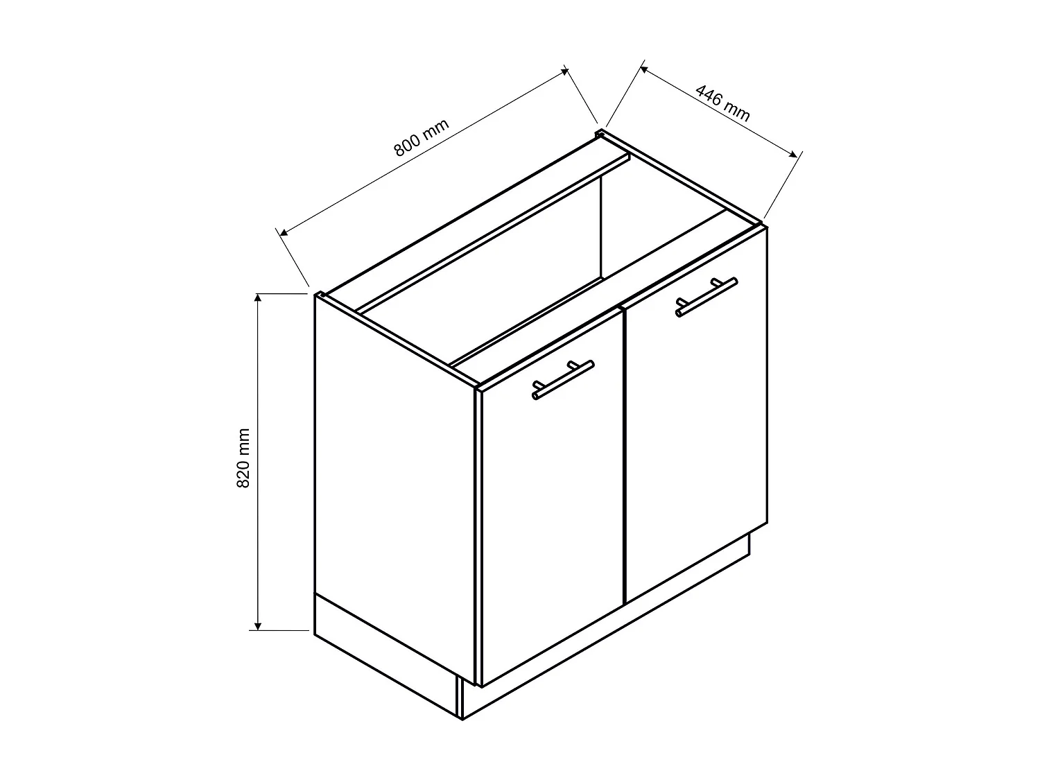 Cuisine complète d'angle ANIA 9 éléments couleur Graphite - Longueur 200/260 cm