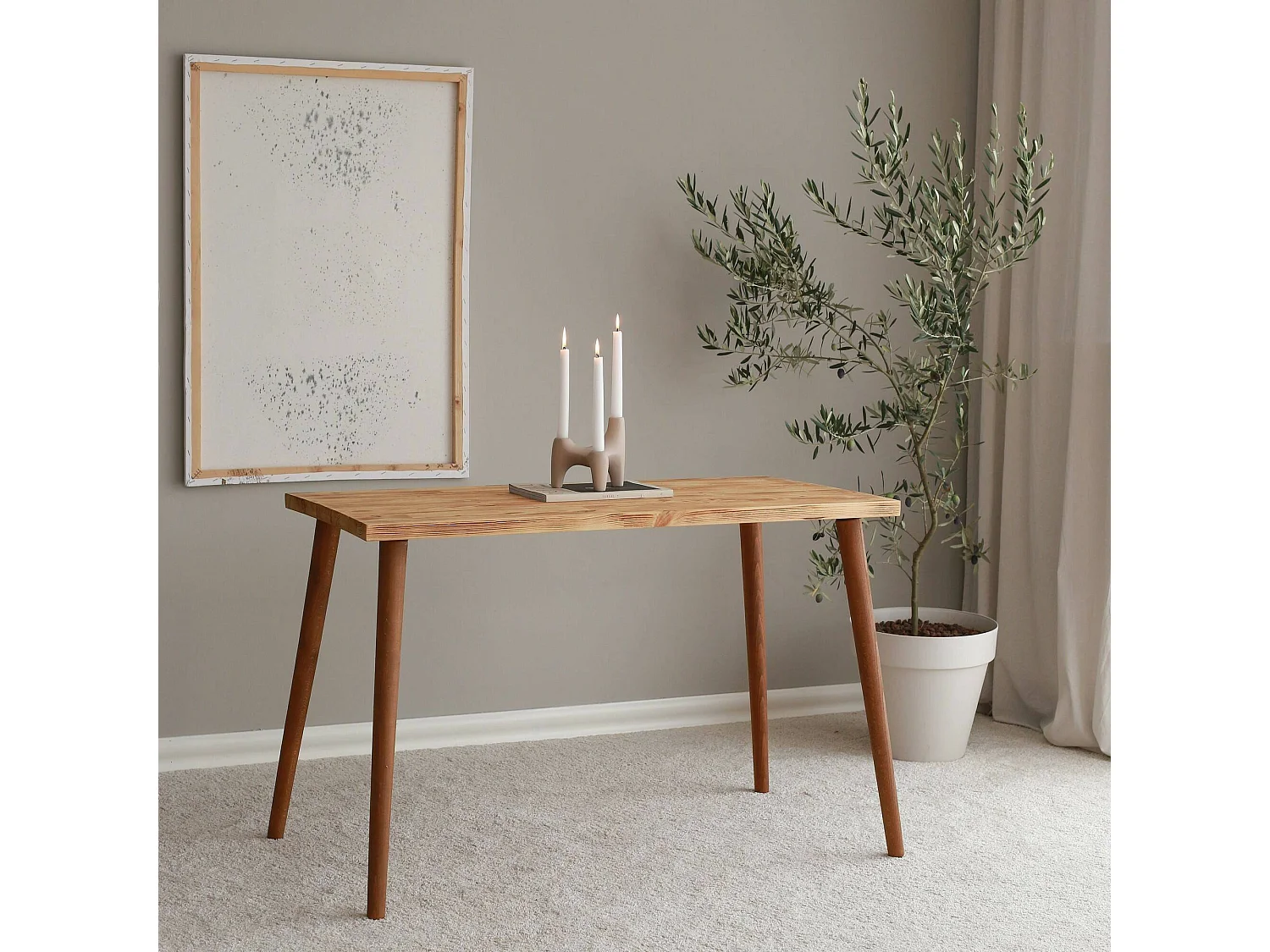 Schreibtisch Dlojacon, Mehrzweckschreibtisch, Bürotisch für PC, Eckschreibtisch, 110x60h73 cm, Eiche