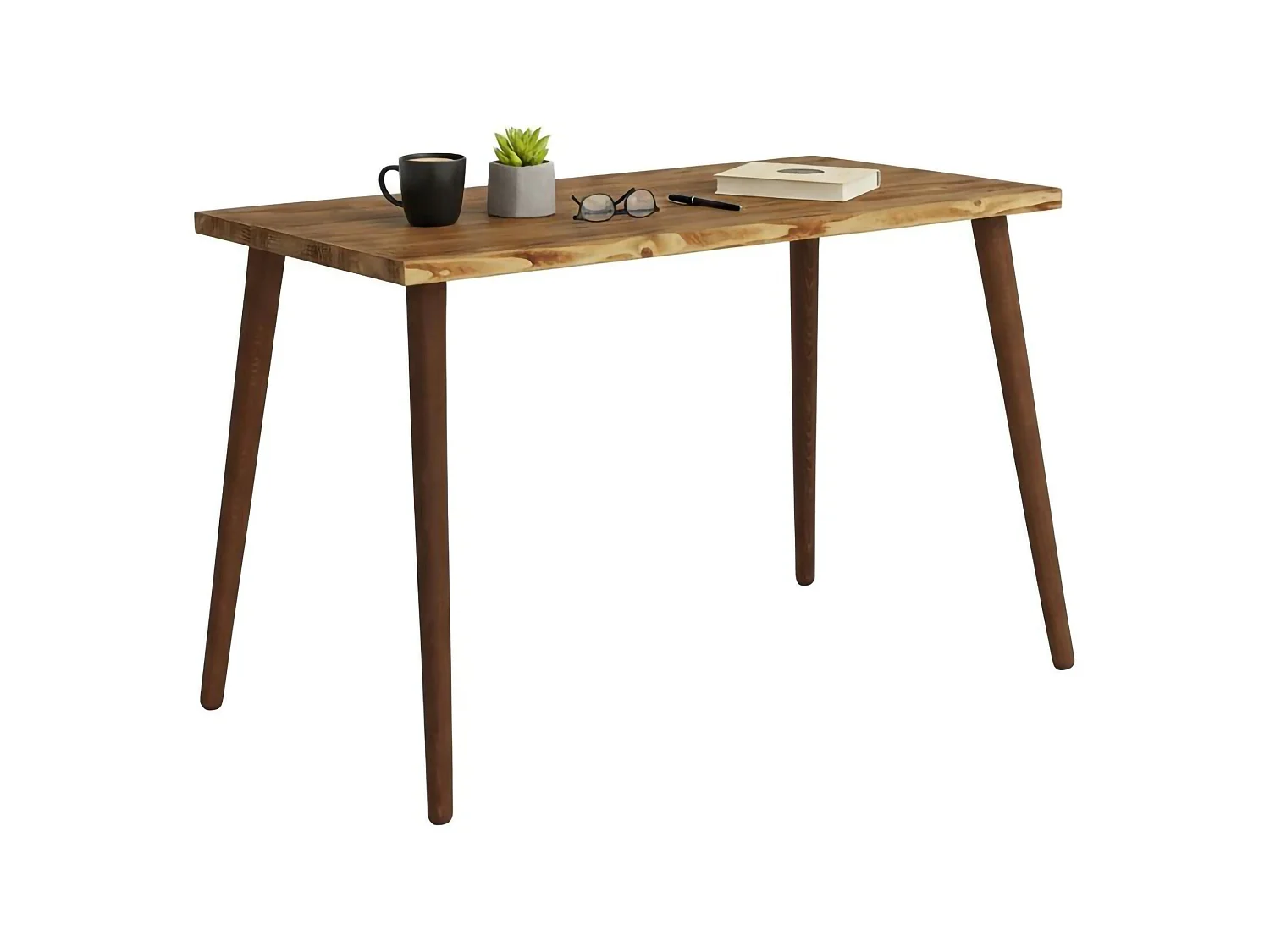 Mesa Dlojacon, Mesa de trabalho multiusos, Mesa de escritório com suporte para PC, Bancada, 110x60h73 cm, Carvalho