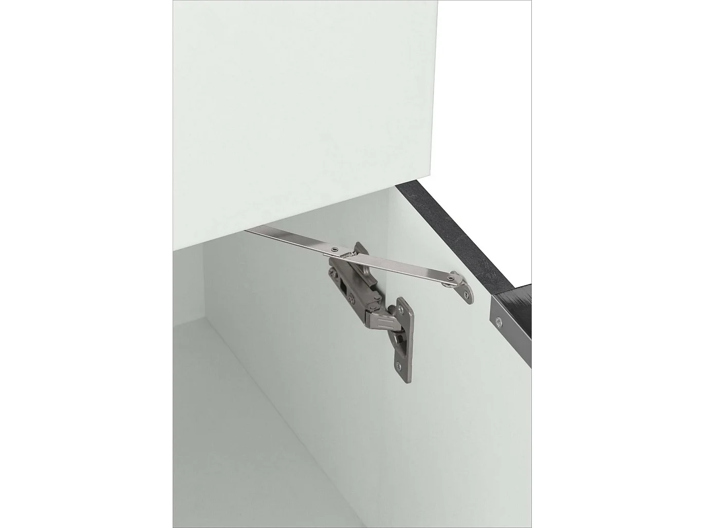 Dcallejo Bureau, Hoekkast met planken en werkblad, Multifunctionele Bureautafel, Ruimtebesparend Bureau, 100% Made in Italy, 70x57h140 cm, Wit en Leisteen