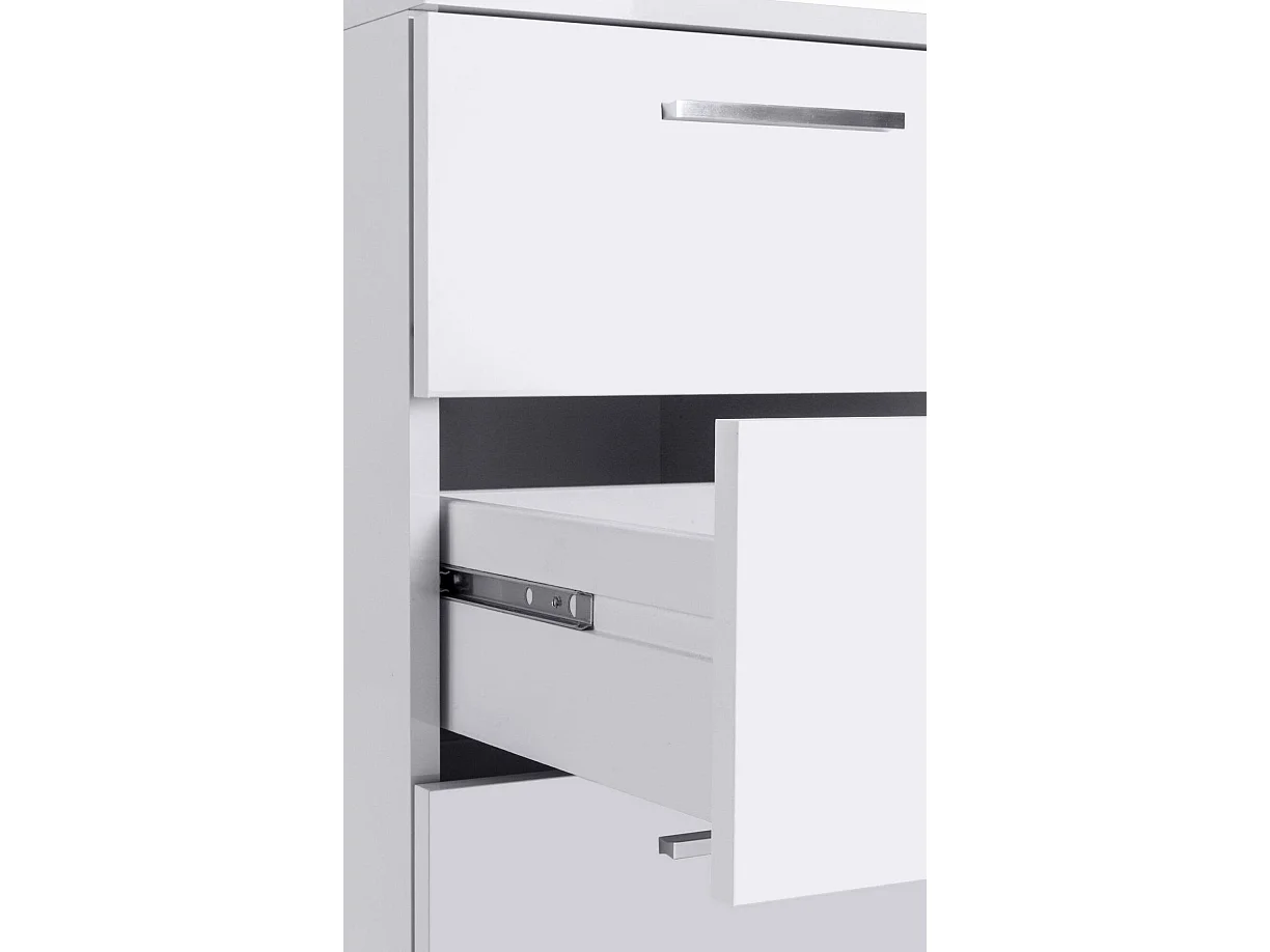 Bureau DchiricHe, Bureau met bovenstek, Multifunctioneel kantoor, Multi-positie ruimtebesparend Bureau, 160x60h90 cm, Wit