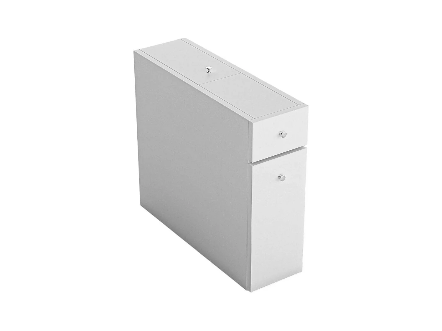 Dmagon wastafelmeubel, badkamermeubel, wastafelhouder, wastafelmeubel, 20x60h55 cm, Wit