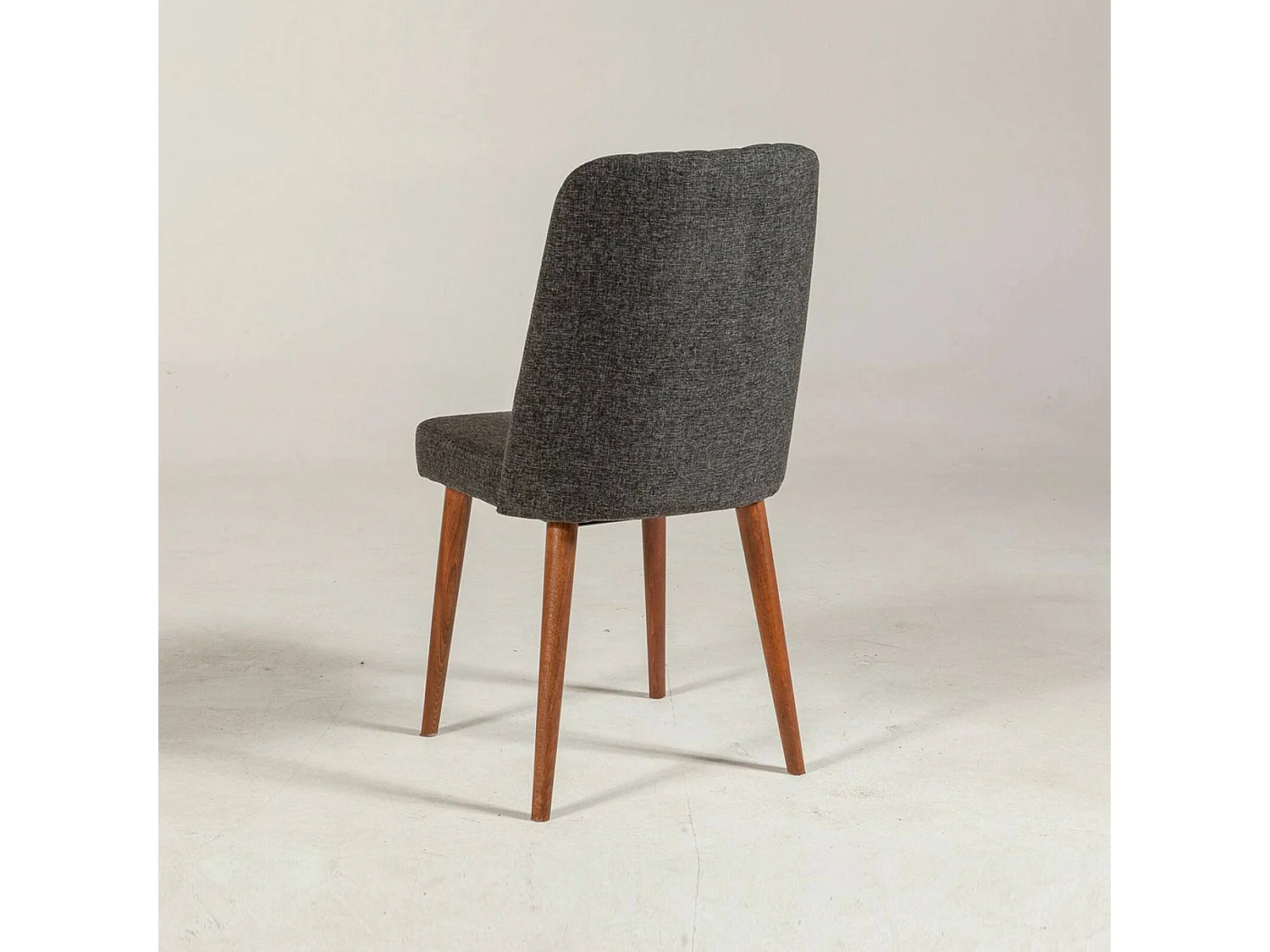 Chaise Alzirr, Sièges intérieurs, Chaise rembourrée, Fauteuil polyvalent, 47x46h89 cm, Noyer et Anthracite