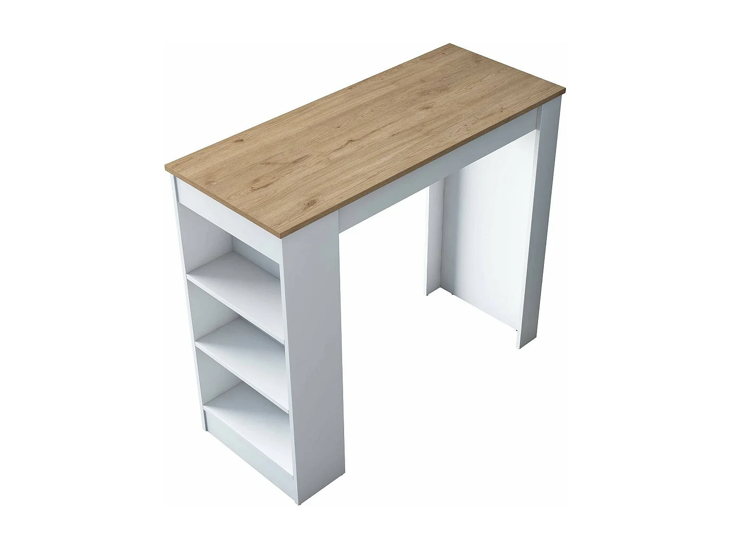 Table Fixe Assan, 6 Places, 50x120x100h cm Blanc