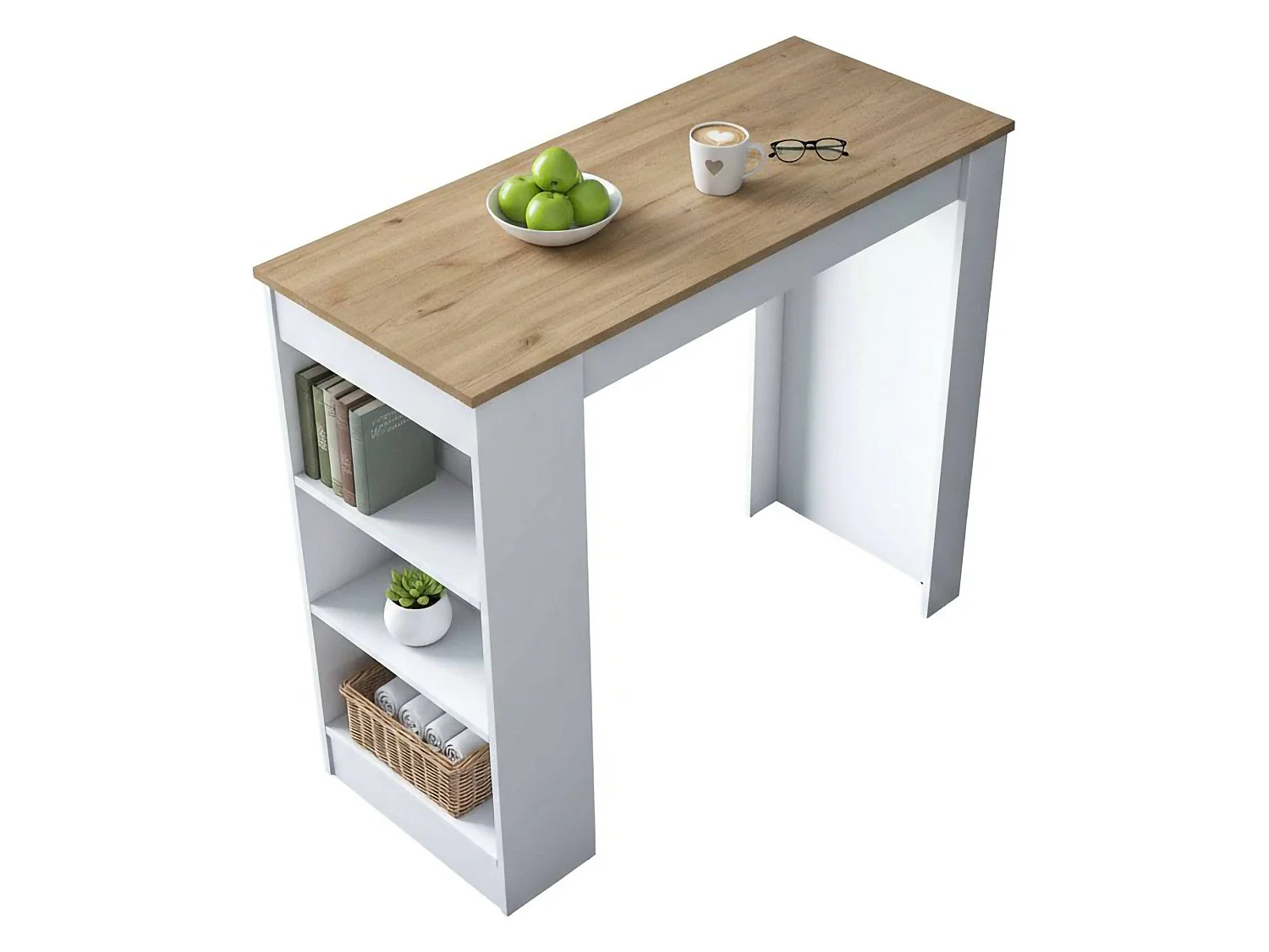 Tavolo Fisso Assan, 6 Posti, 50x120x100h cm Bianco