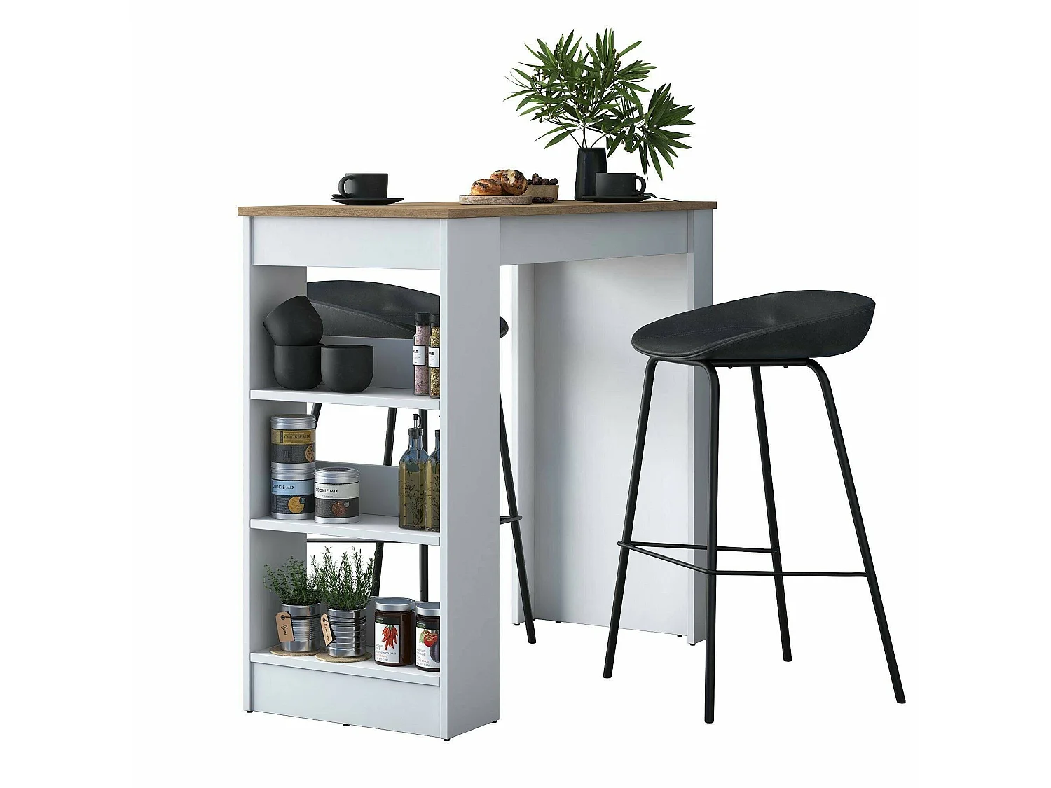 Tavolo Fisso Assan, 6 Posti, 50x120x100h cm Bianco