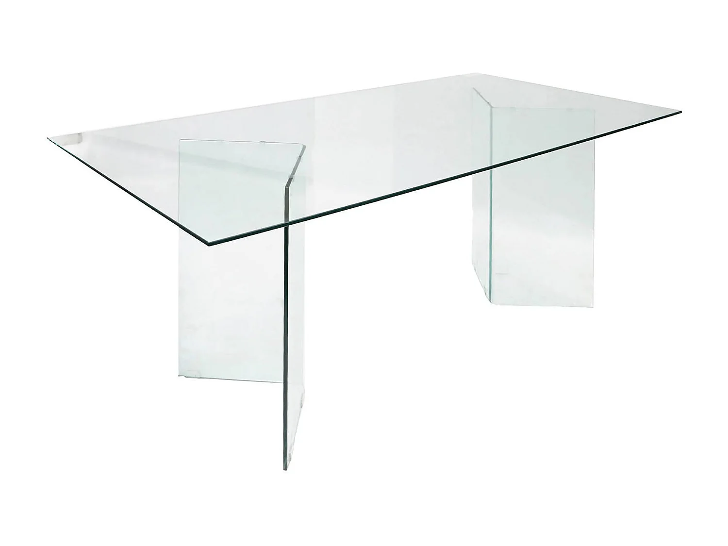 Tavolo Fisso Armir, 10 Posti, 90x180x77.8h cm Trasparente