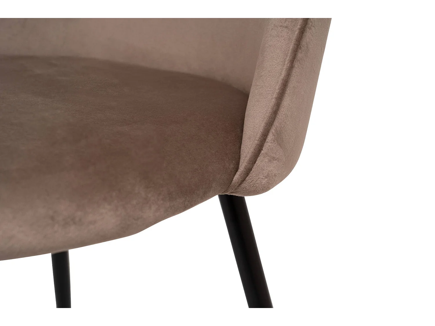 Ensemble de 4 chaises Stinson, Fauteuil recouvert de velours, Chaise de salle à manger rembourrée, Siège de réunion, 51x54h82 cm, Gris