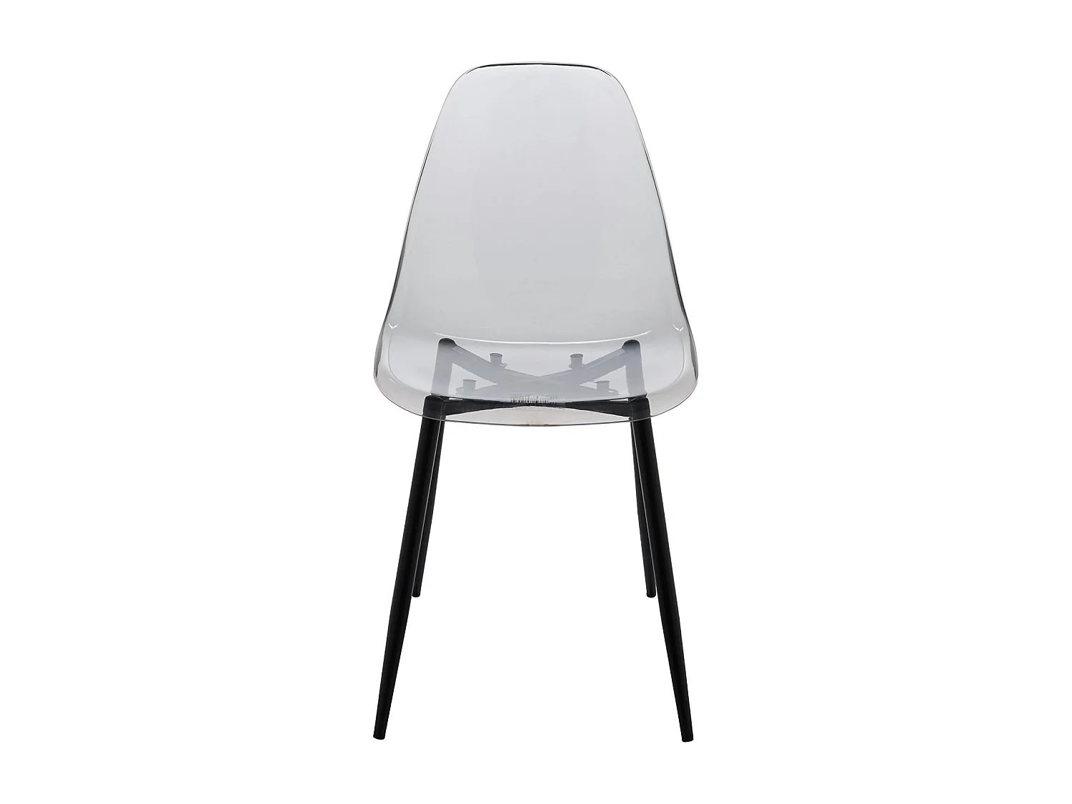 Conjunto de 4 cadeiras Dabdalhad, Poltrona PET, Cadeira de jantar ergonómica, Assento de reunião, 53x46h81 cm, Fumé