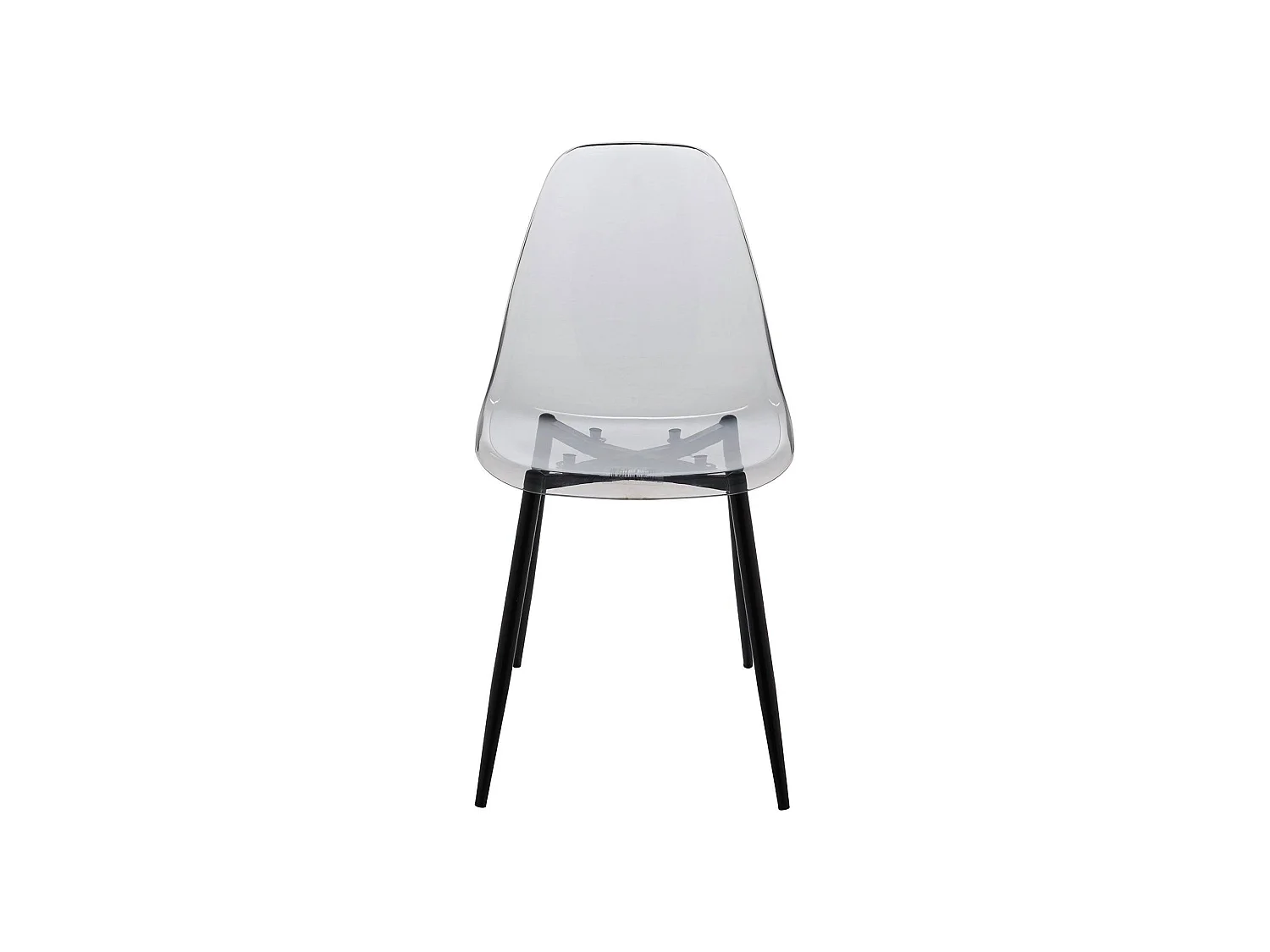 Set van 4 Dabdalhad Stoelen, PET Fauteuil, Ergonomische Eetkamerstoel, Vergaderstoel, 53x46h81 cm, Fumé