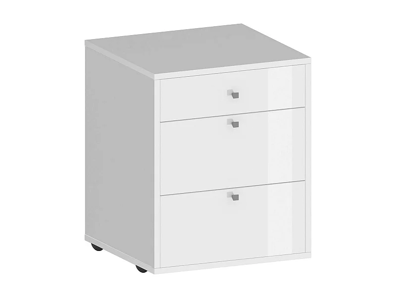 Dmora - Cassettiera Asgabat, 47x45h61 cm, Bianco