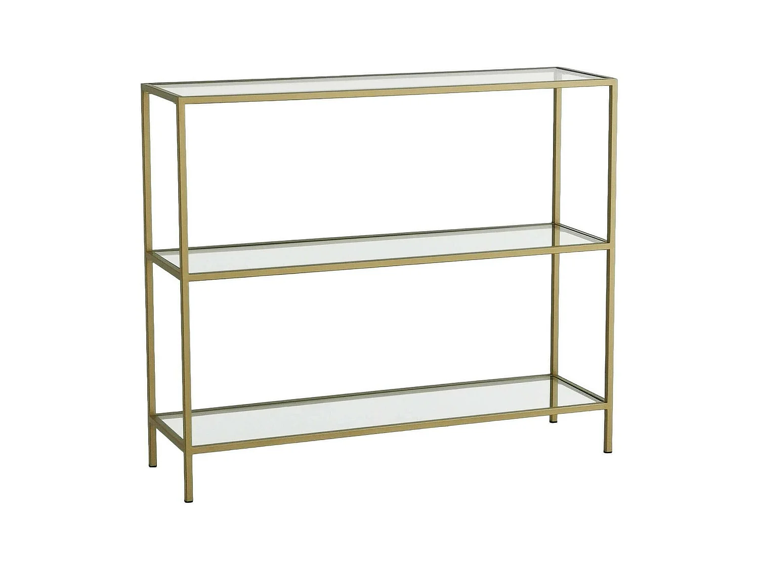 Console Elara, Table polyvalente, Armoire de rangement, Bureau du couloir, 100x30 h85 cm, Or
