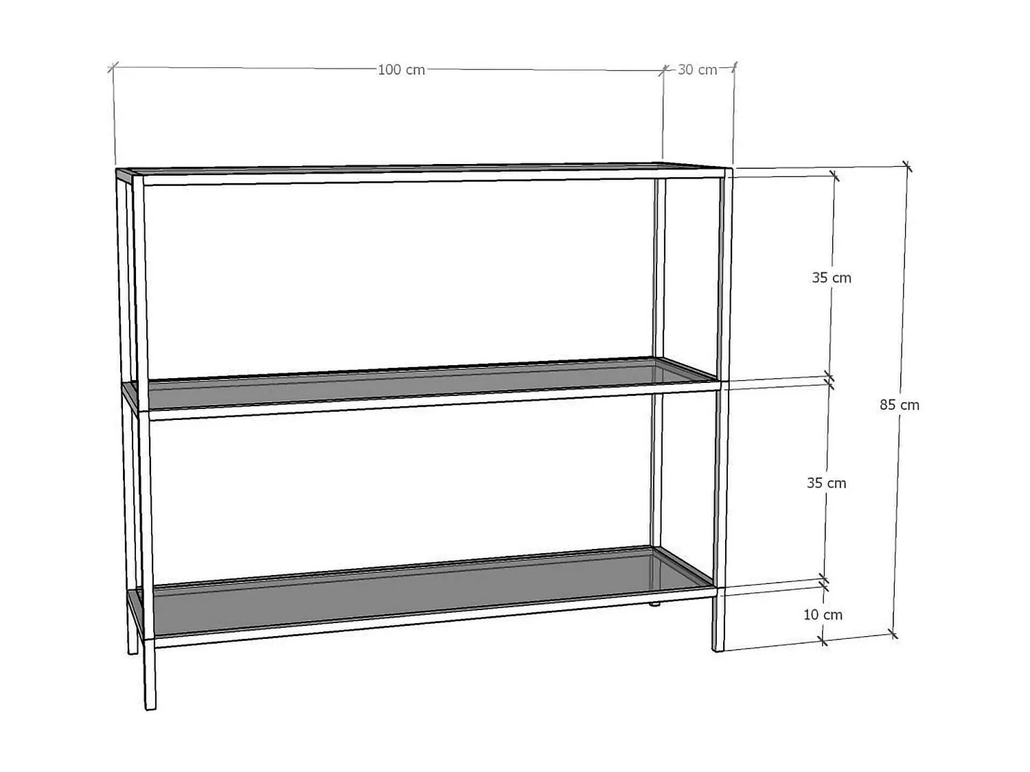 Console Elara, Table polyvalente, Armoire de rangement, Bureau du couloir, 100x30 h85 cm, Or