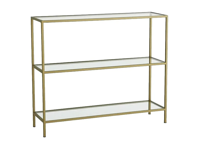 Dkerriga Console, Multifunctionele Tafel, Steunkast, Gang Bureau, 100x30h85 cm, Goud