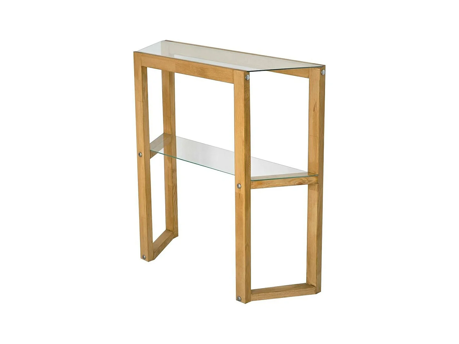 Console Euphoria, Table polyvalente, Armoire de rangement, Bureau du couloir, 85x31 h85 cm, Chêne