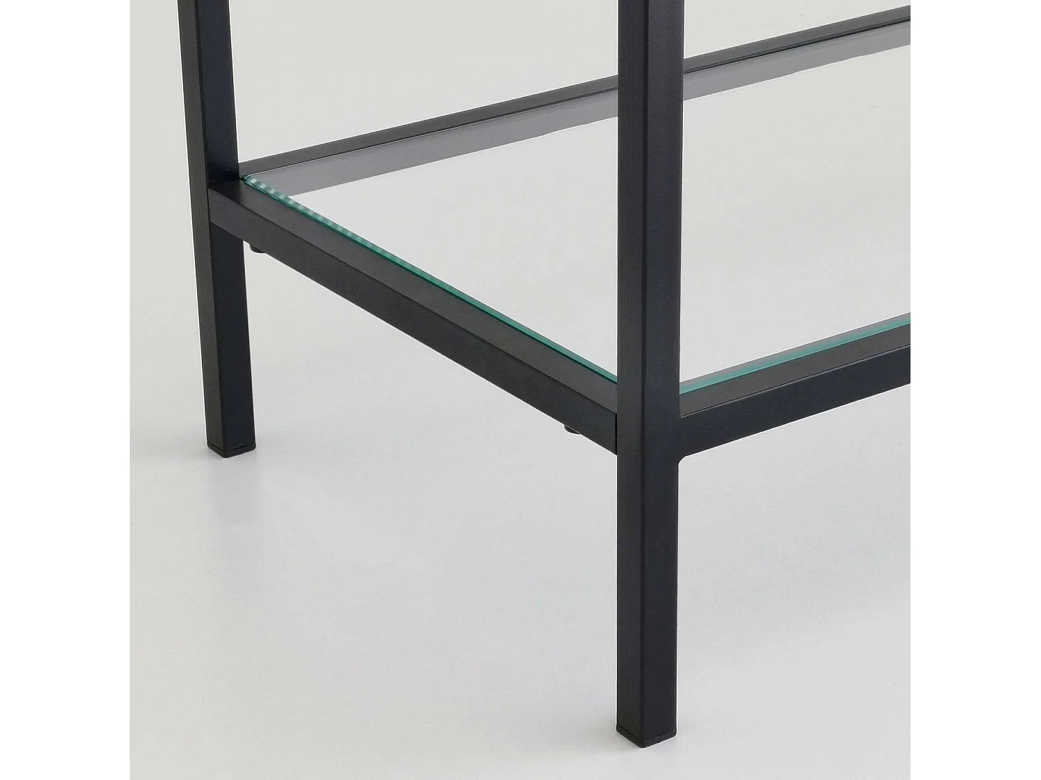 Console Elara, Table polyvalente, Armoire de rangement, Bureau du couloir, 100x30 h85 cm, Noir