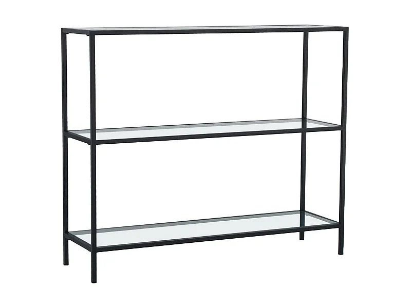 Dmora - Consolle Domenica, 100x30h85 cm, Nero