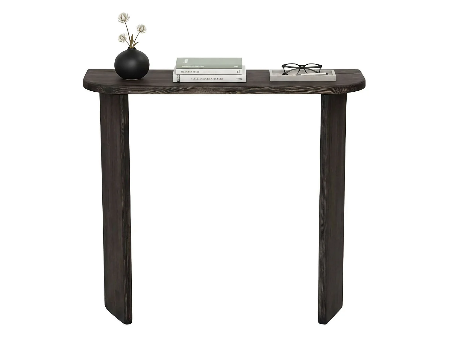 Console Astralis, Table polyvalente, Armoire de rangement, Bureau du couloir, 100x30 h90 cm, Anthracite