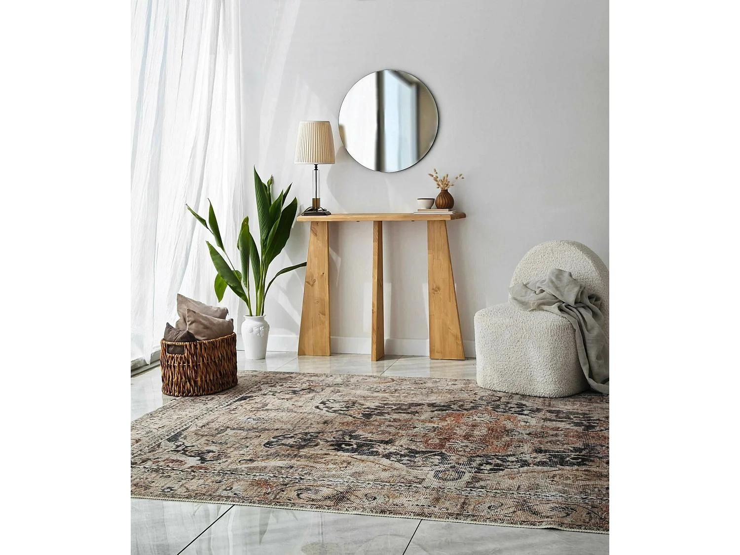 Consola Dflamign, Mesa multiusos, Gabinete de soporte, Escritorio de pasillo, 100x28 h83 cm, Roble