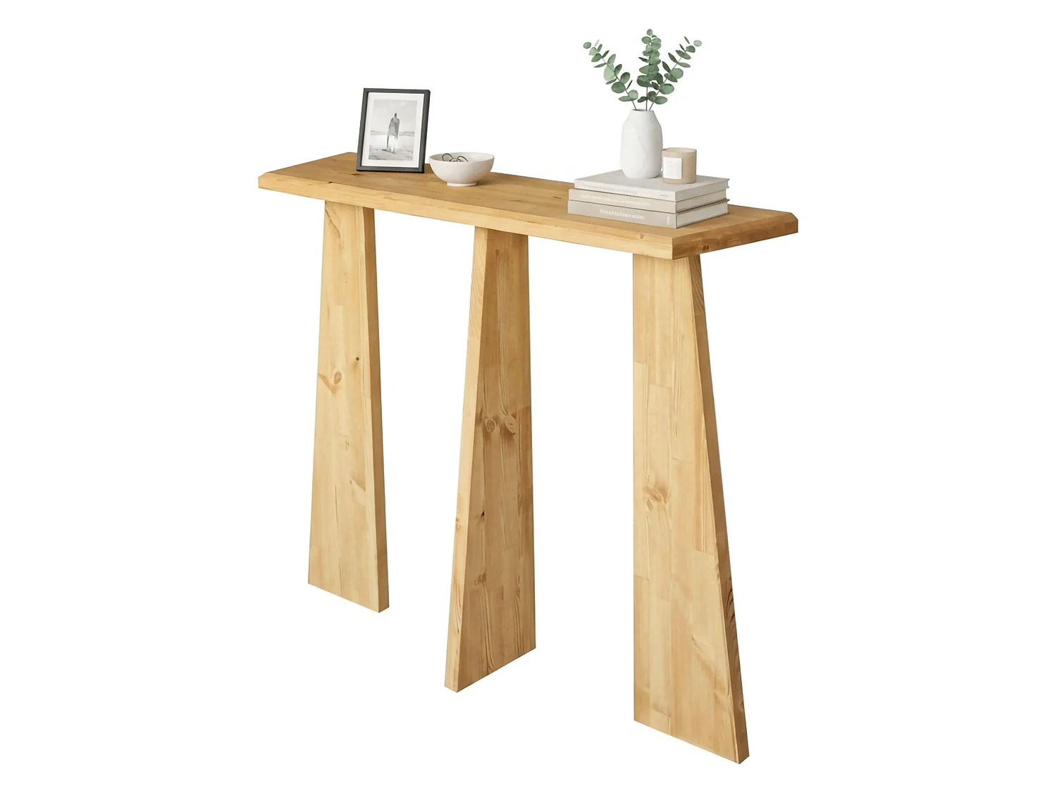 Console Arcturus, Table polyvalente, Armoire de rangement, Bureau du couloir, 100x28 h83 cm, Chêne