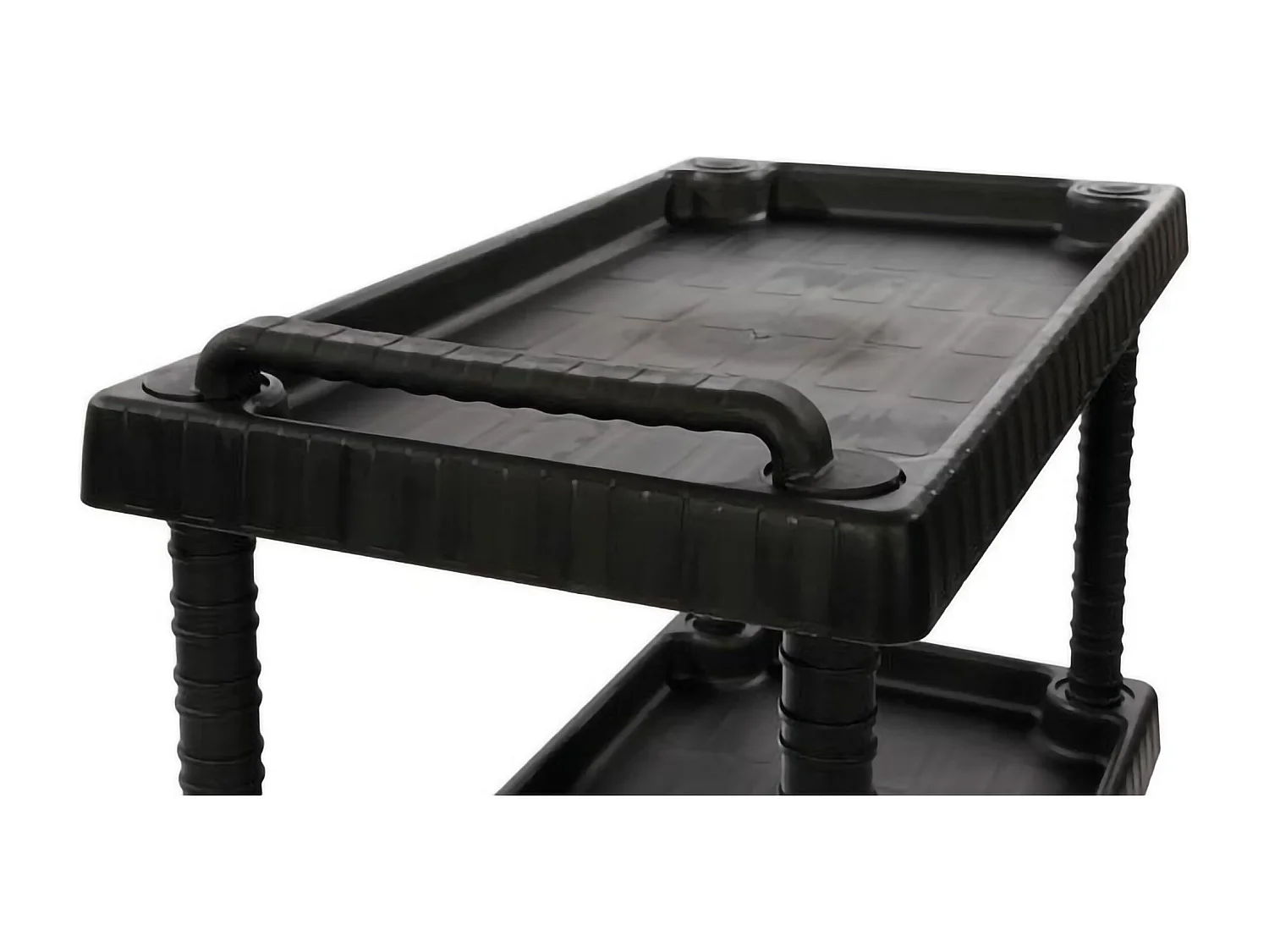 Carrinho Dbagnolin, Carrinho multiuso, Carrinho com rodas, Carrinho de ferramenta com 1 prateleira, 100% Made in Italy, 75x38h92 cm, Antracite