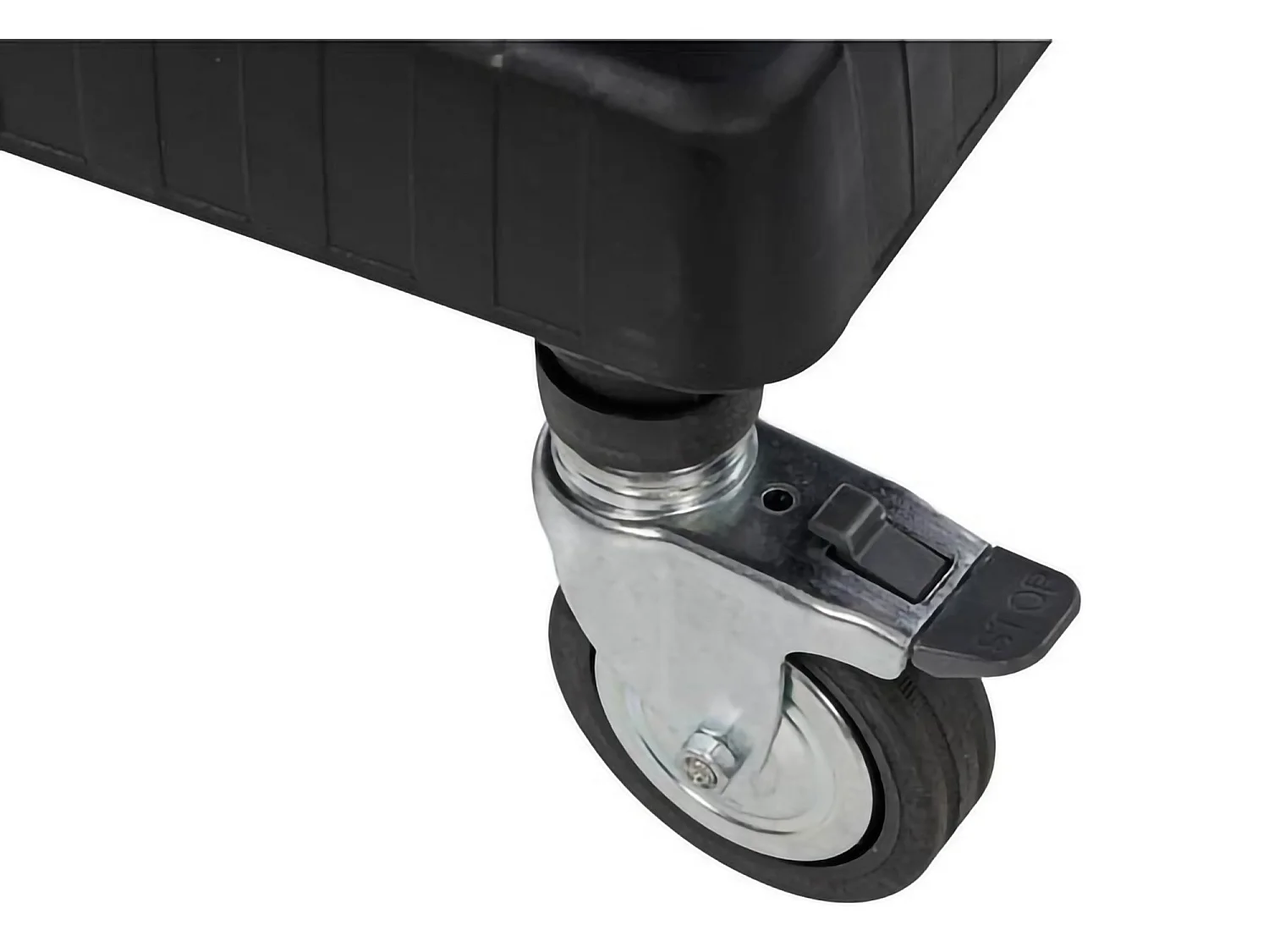 Chariot Libin, Chariot polyvalent, Chariot à roulettes, Chariot à outils avec 1 étagère, 100% Made in Italy, 75x38h92 cm, Anthracite