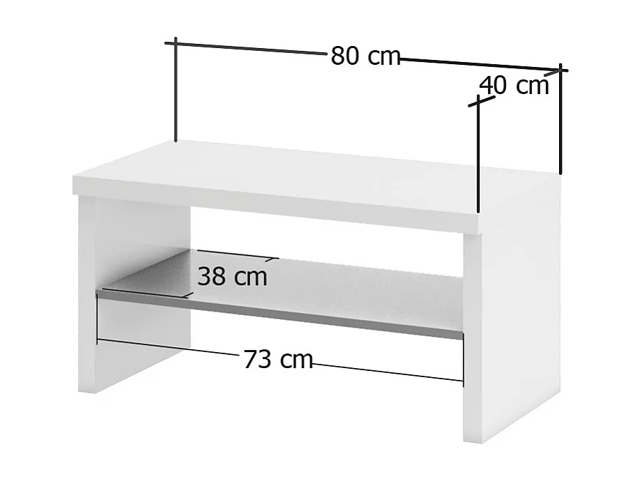Móveis de entrada com efeito madeira