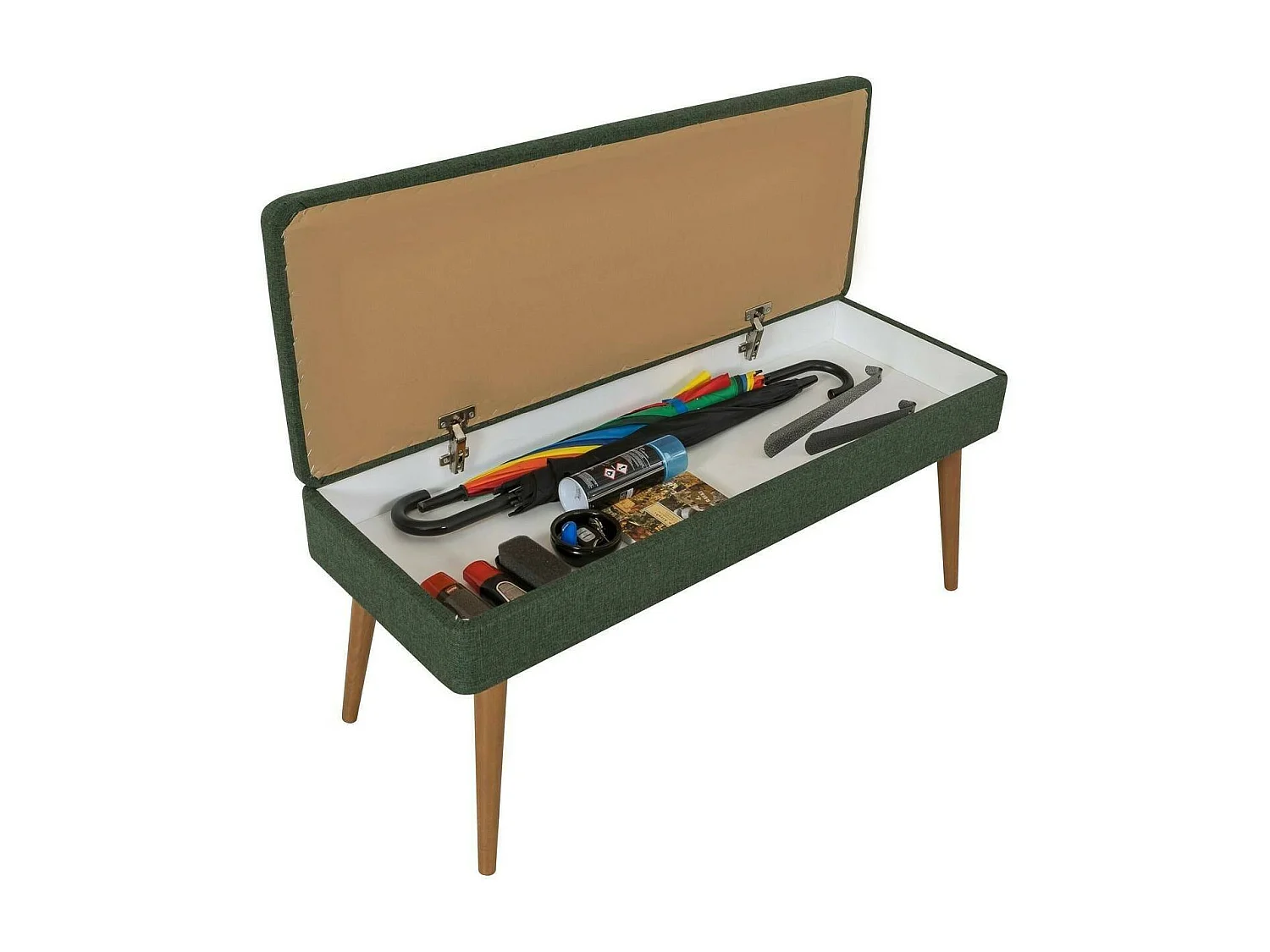 Dgallett-ingangskast, Ingangskast, Atrium-opstelling, Mupt-functionele opbergkast, 50x38h135 cm, Eik en Groen