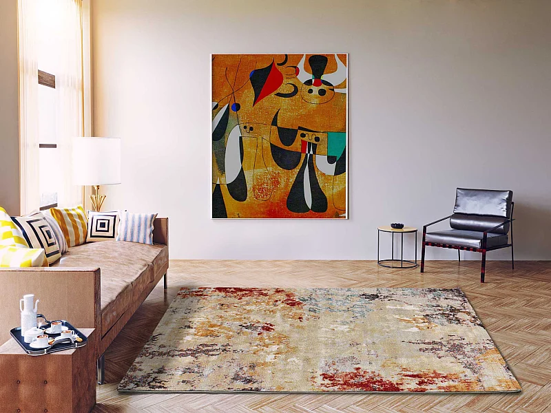 Kurzflorteppiche - abstrakt - mehrfarbig - 80x150 cm - EIDER