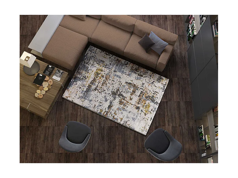 Kurzflorteppiche - abstrakt - mehrfarbig - 154x230 cm - SPRINGS