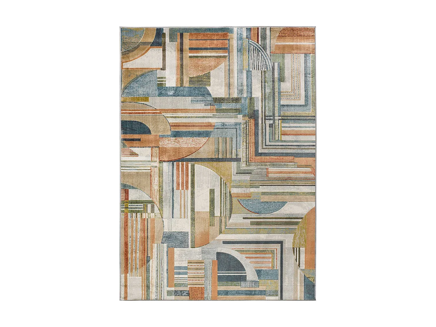 Tapis intérieur - géométrique - multicolore - 135 x 195 cm - BLEIK