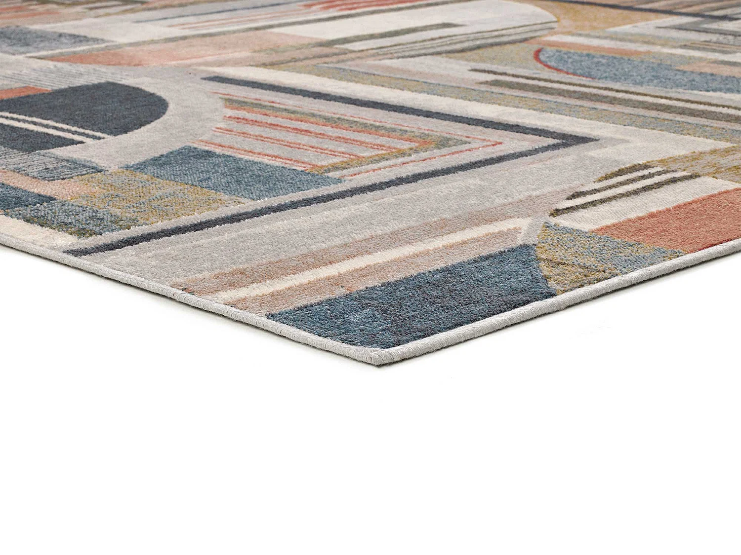 Tapis intérieur - géométrique - multicolore - 135 x 195 cm - BLEIK