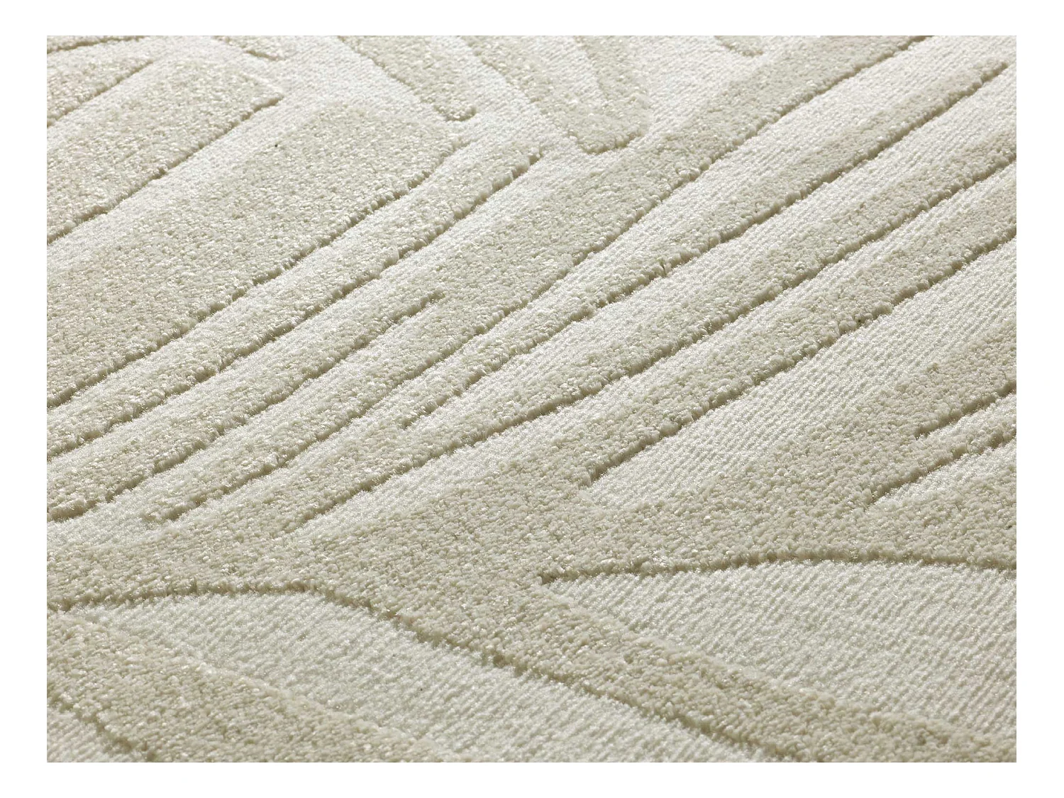 Alfombra interior  - botánico - blanco - 133 x 190 cm - SENSATION