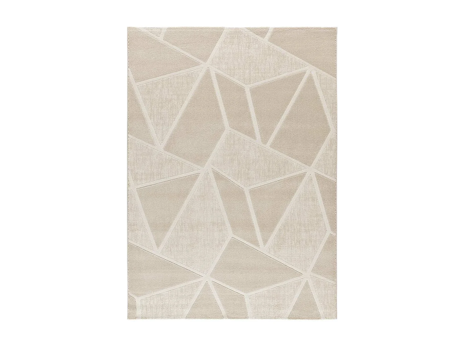 Tapis intérieur - géométrique - blanc - 133 x 190 cm - SENSATION