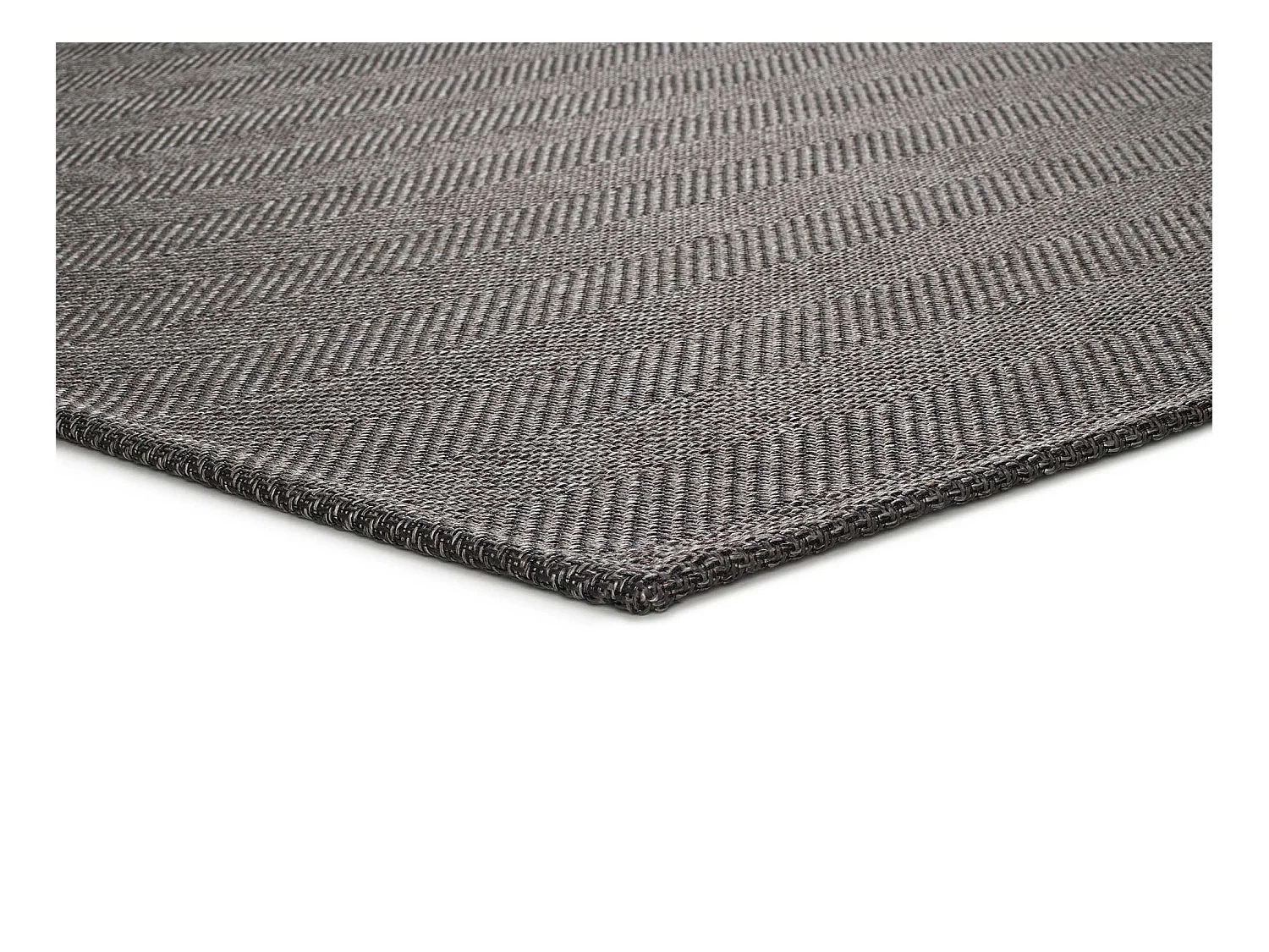 Laagpolig tapijt - glad - grijs - 140x200 cm - ESPIGA