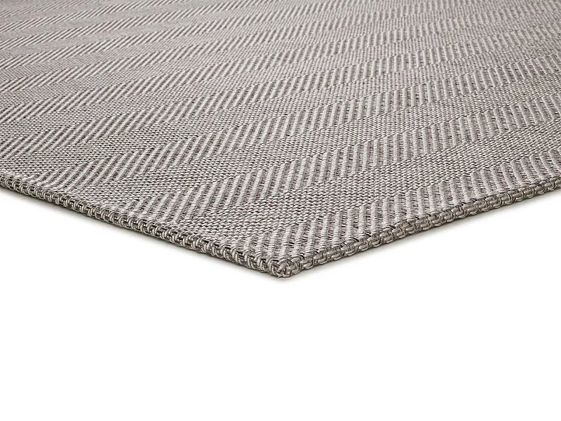 Tappeto interno - chevron - argento - 140 x 200 cm - ESPIGA
